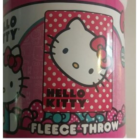 Hello Kitty Fleece Blanket Throw 45 x 60 in NEW - Picture 2 of 4